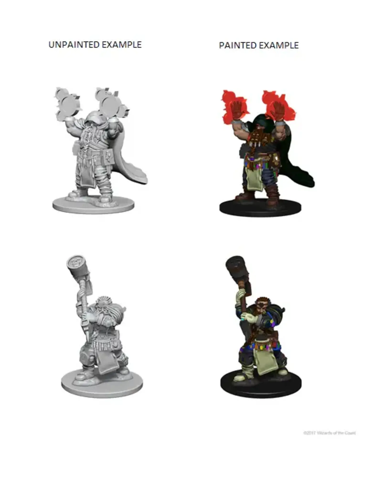 Wizkids Primed Mini: Male Dwarf Cleric