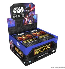FFG Star Wars: Unlimited - Shadows of the Galaxy Booster Box Display