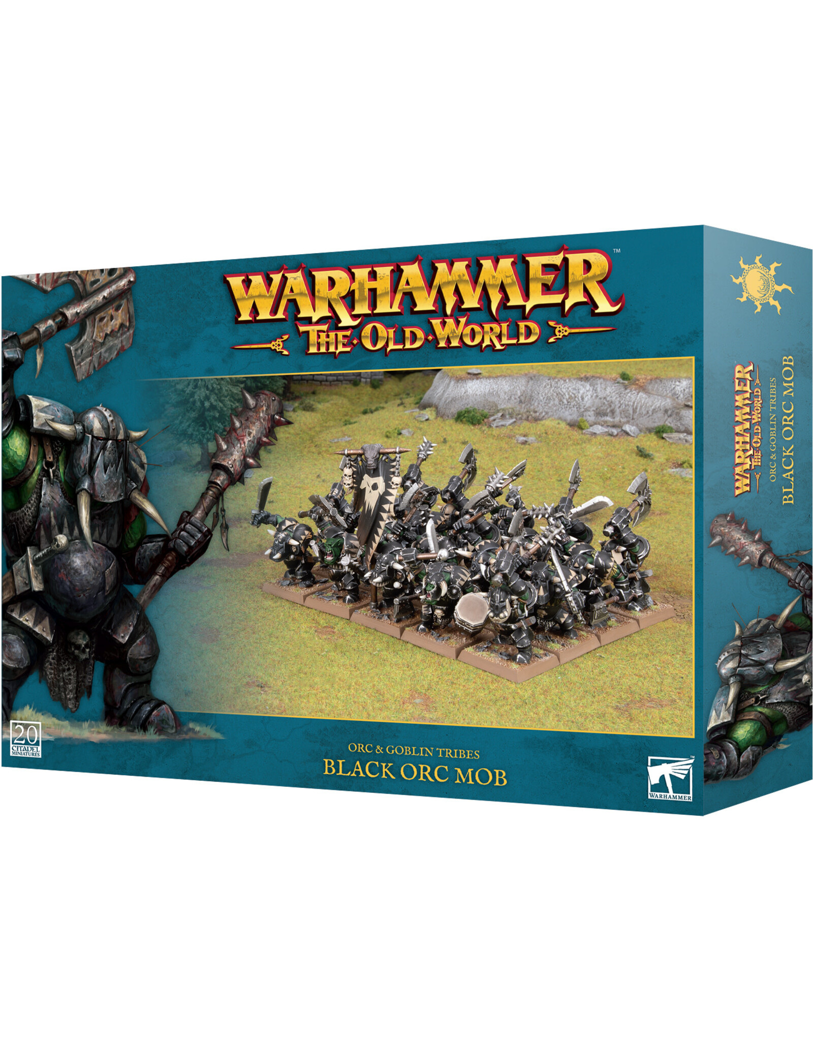 Games Workshop Warhammer the Old World: Orc and Goblin Tribes: Black Orc Mob