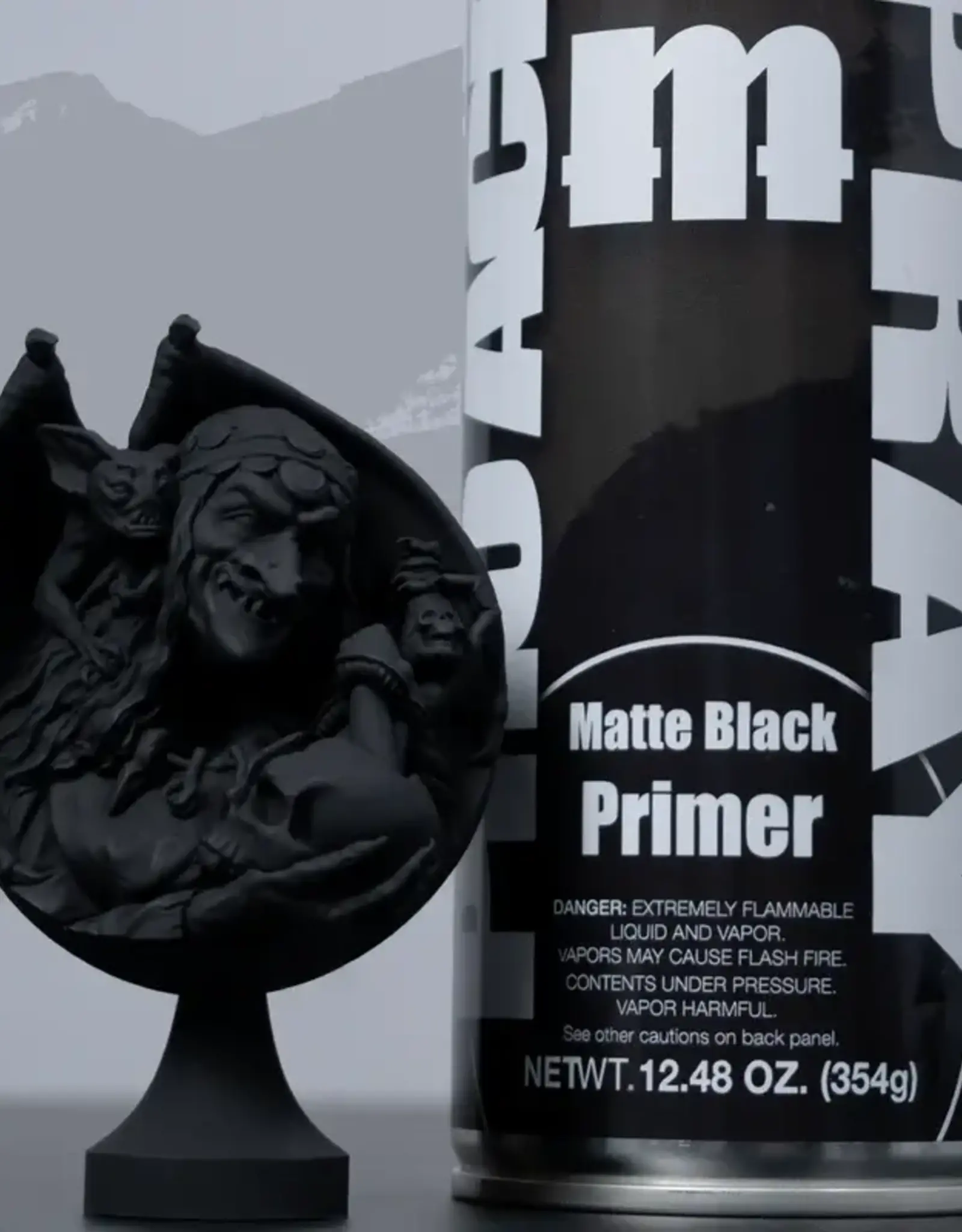 Monument Hobbies Pro Acryl Spray: Matte Black Primer