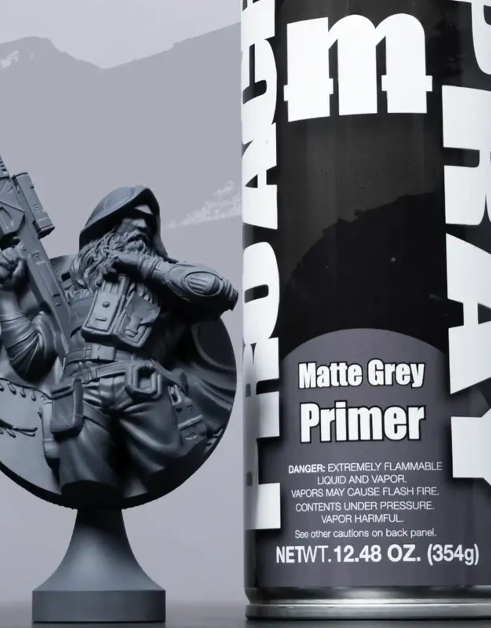 Monument Hobbies Pro Acryl Spray: Matte Grey Primer