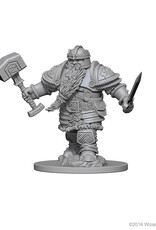 Wizkids D&D Mini: NM Primed: Male Dwarf Fighter