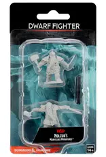 Wizkids D&D Mini: NM Primed: Male Dwarf Fighter