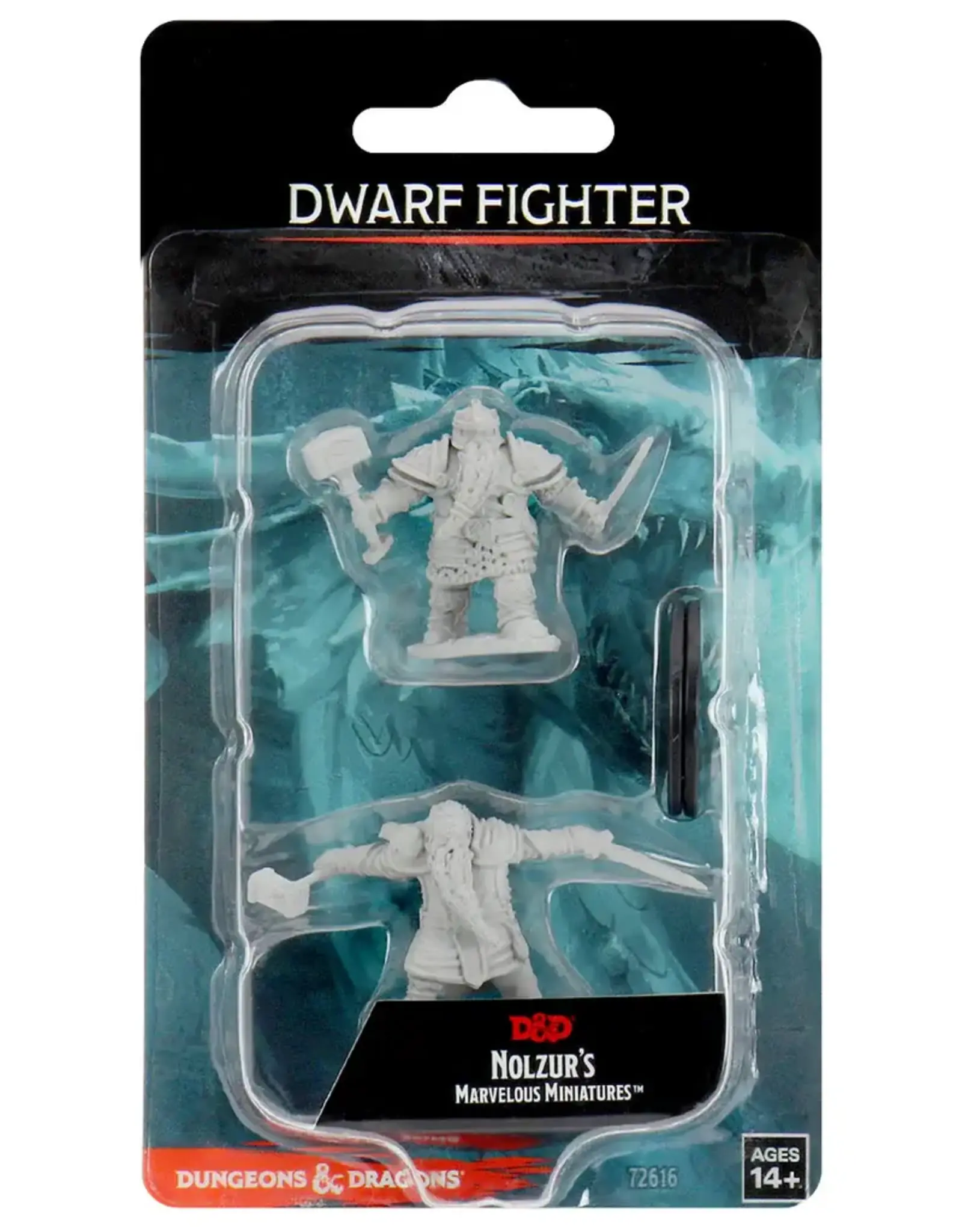 Wizkids D&D Mini: NM Primed: Male Dwarf Fighter