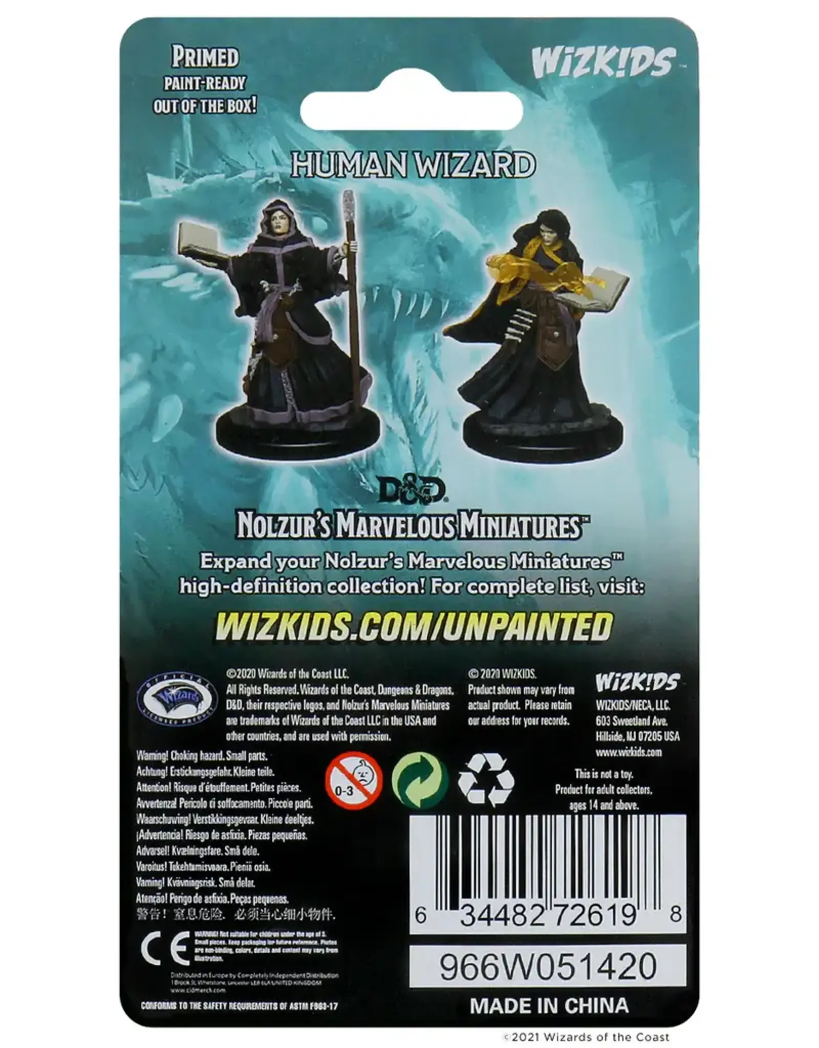 Wizkids D&D Mini: NM Primed: Female Human Wizard