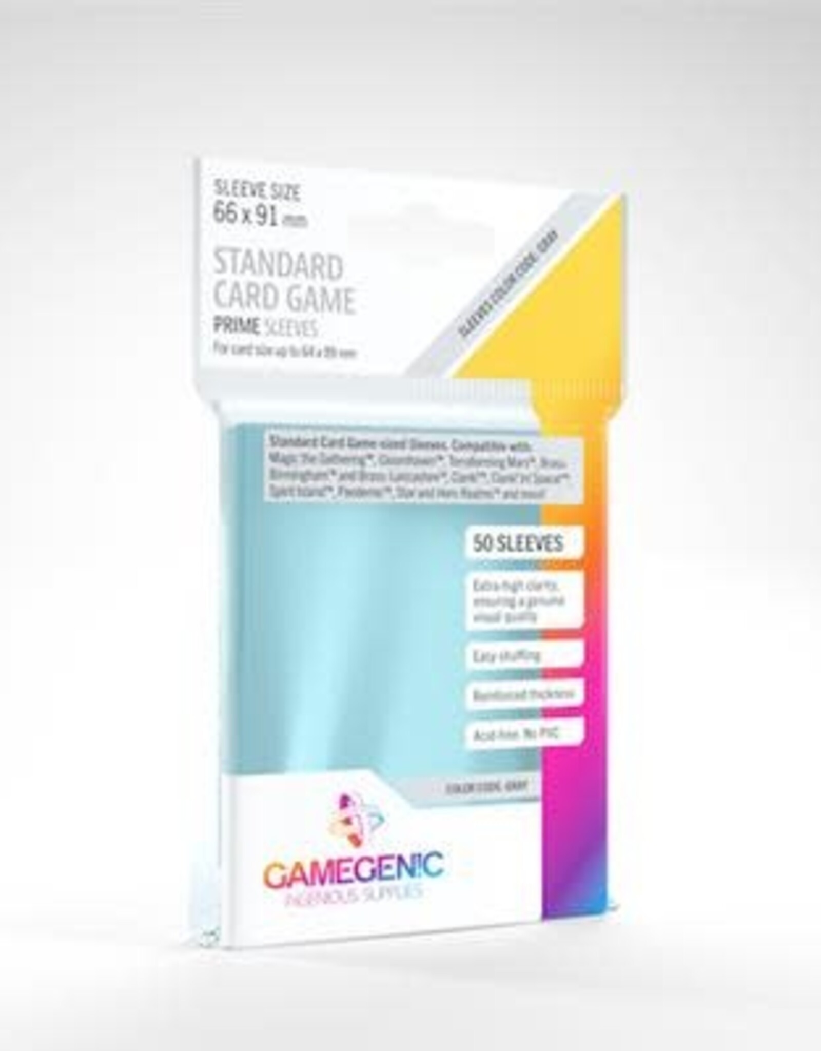 Gamegenic Gamegenic Prime Standard Card Game Sleeves (Gray/Grey)