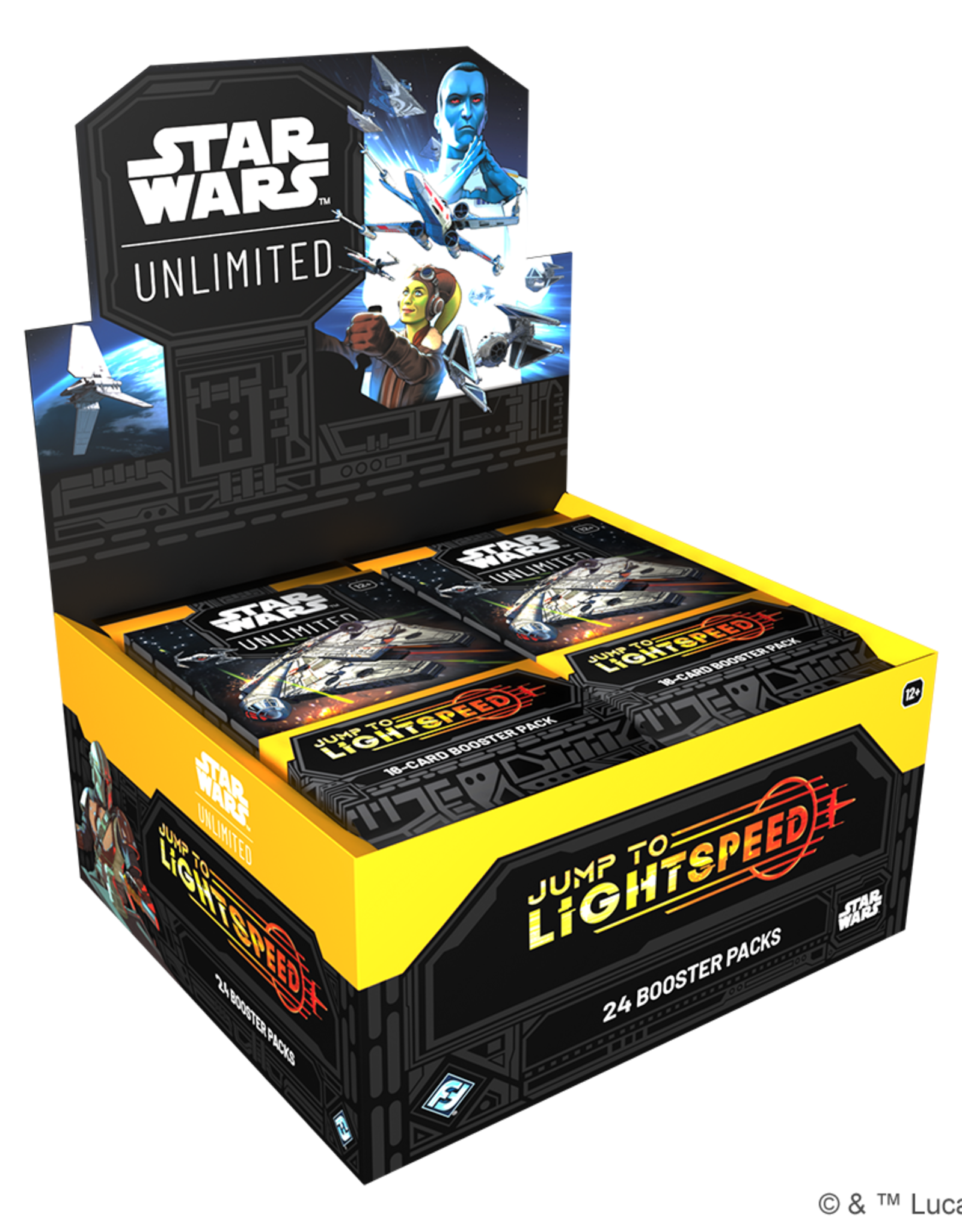 FFG Star Wars: Unlimited - Jump To Lightspeed  Booster Box Display