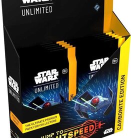 FFG Star Wars: Unlimited - Jump To Lightspeed Carbonite Booster Box Display