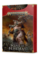 Games Workshop Warhammer AoS: Sons of Behemat Warscroll Cards