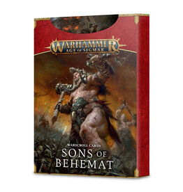Games Workshop Warhammer AoS: Sons of Behemat Warscroll Cards