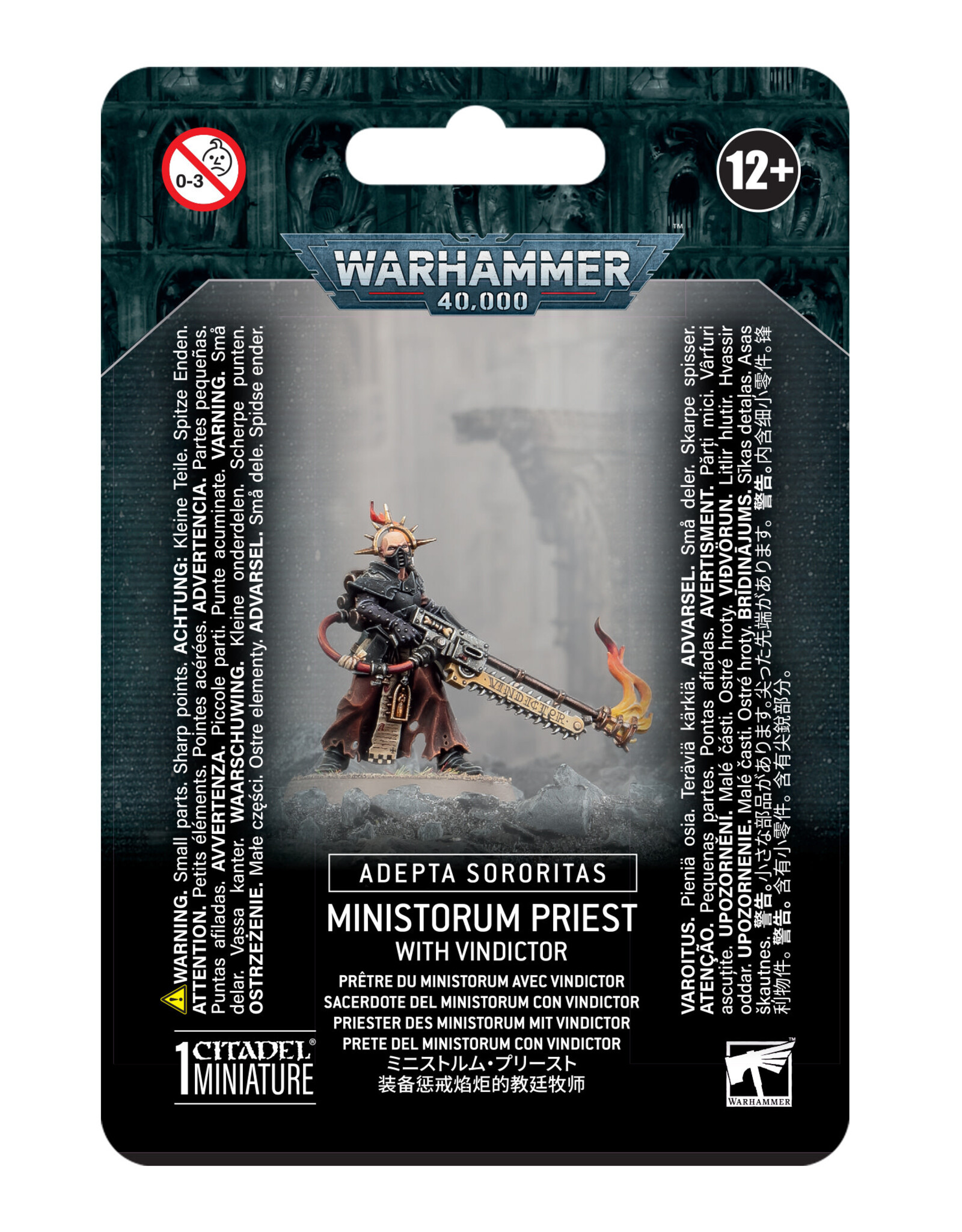 Games Workshop Warhammer 40K: Adepta Sororitas: Ministorum Priest w/ Vindicator
