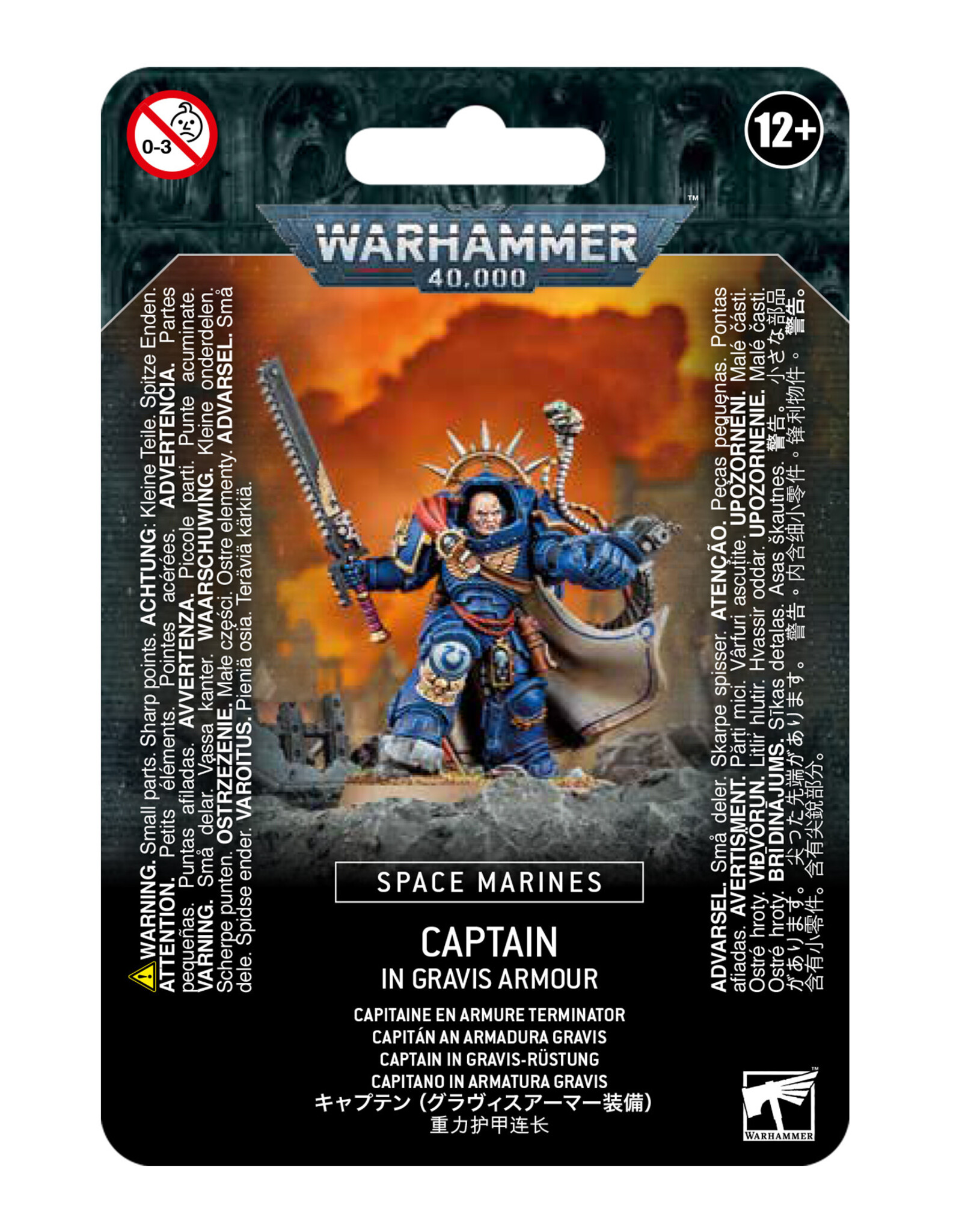 Games Workshop Warhammer 40K: Space Marine Captain in Gravis Armour