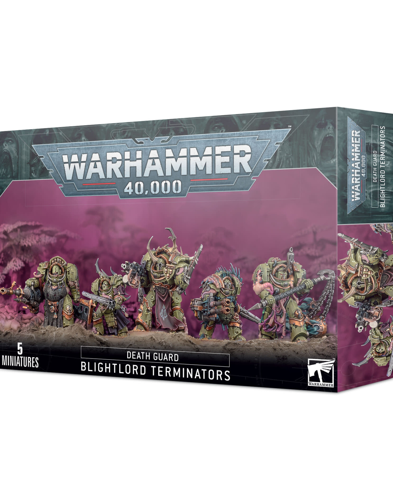 Games Workshop Warhammer 40K: Chaos Space Marine Death Guard Blightlord Terminators