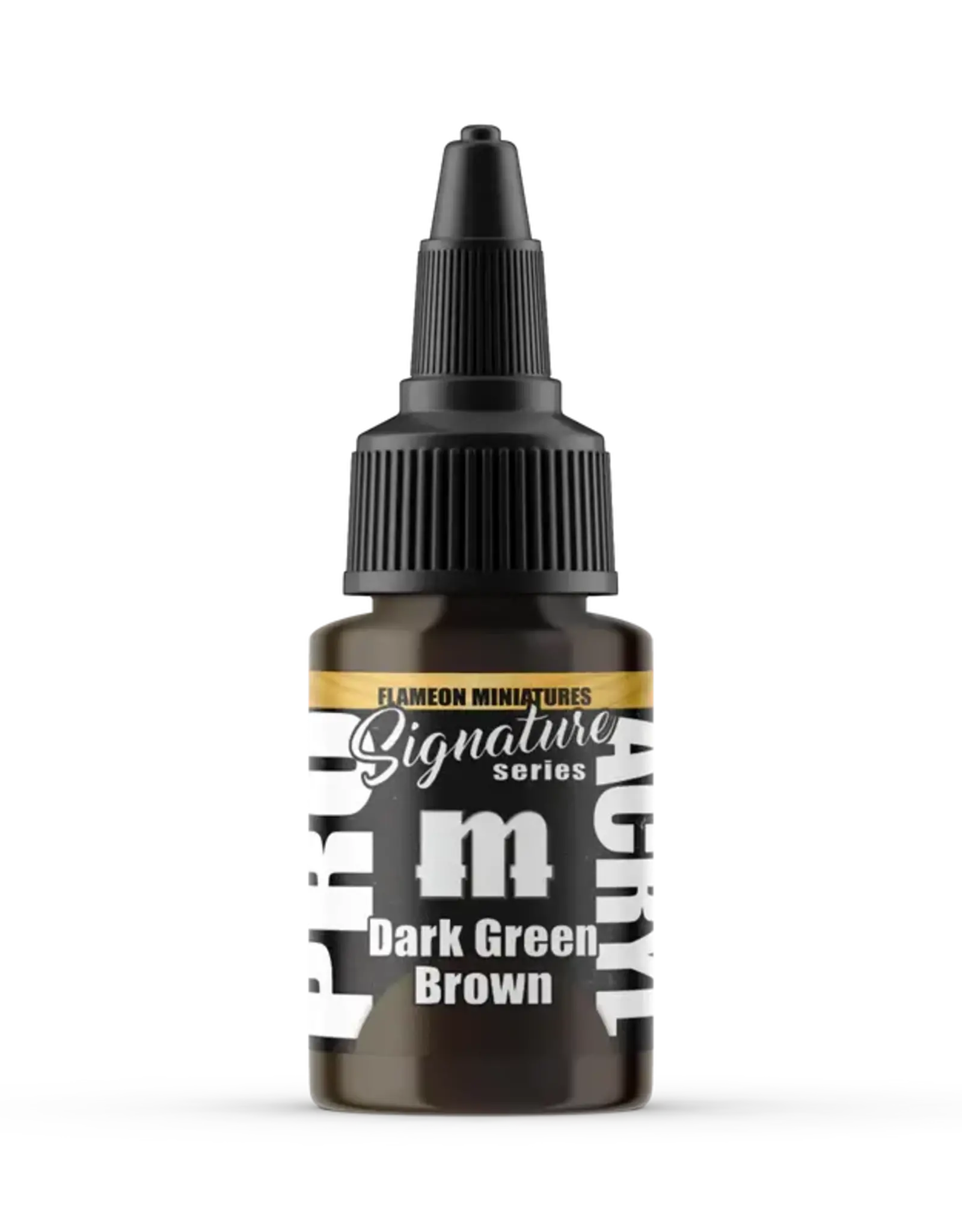 Monument Hobbies Pro Acryl Flameon Miniatures Signature Series: Dark Green Brown