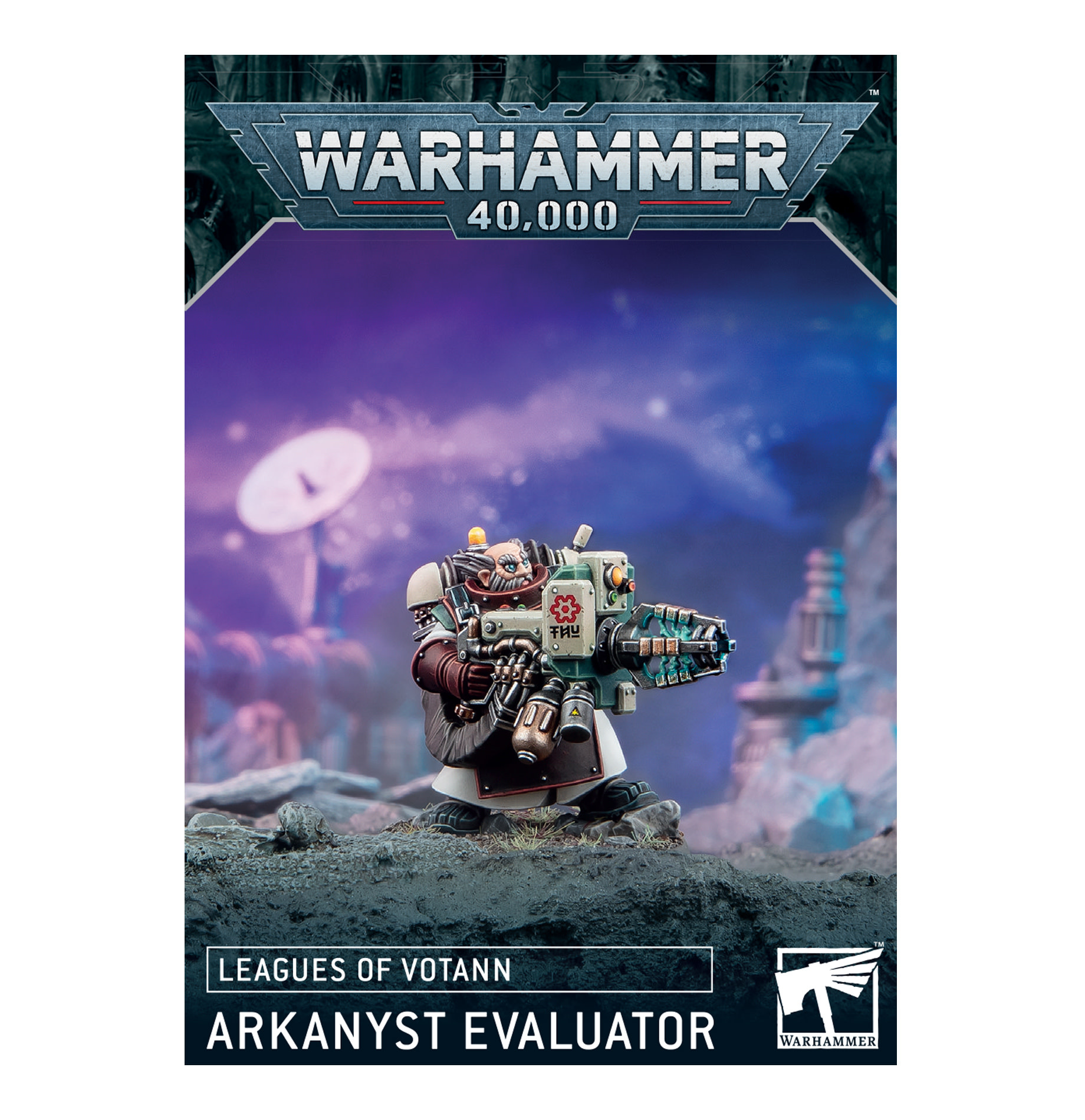 Warhammer 40,000 – Ligas De Votann: Arkanyst Evaluator, Miniatura De Plástico Con Detalles Y Armamento Avanzado Para Pintar