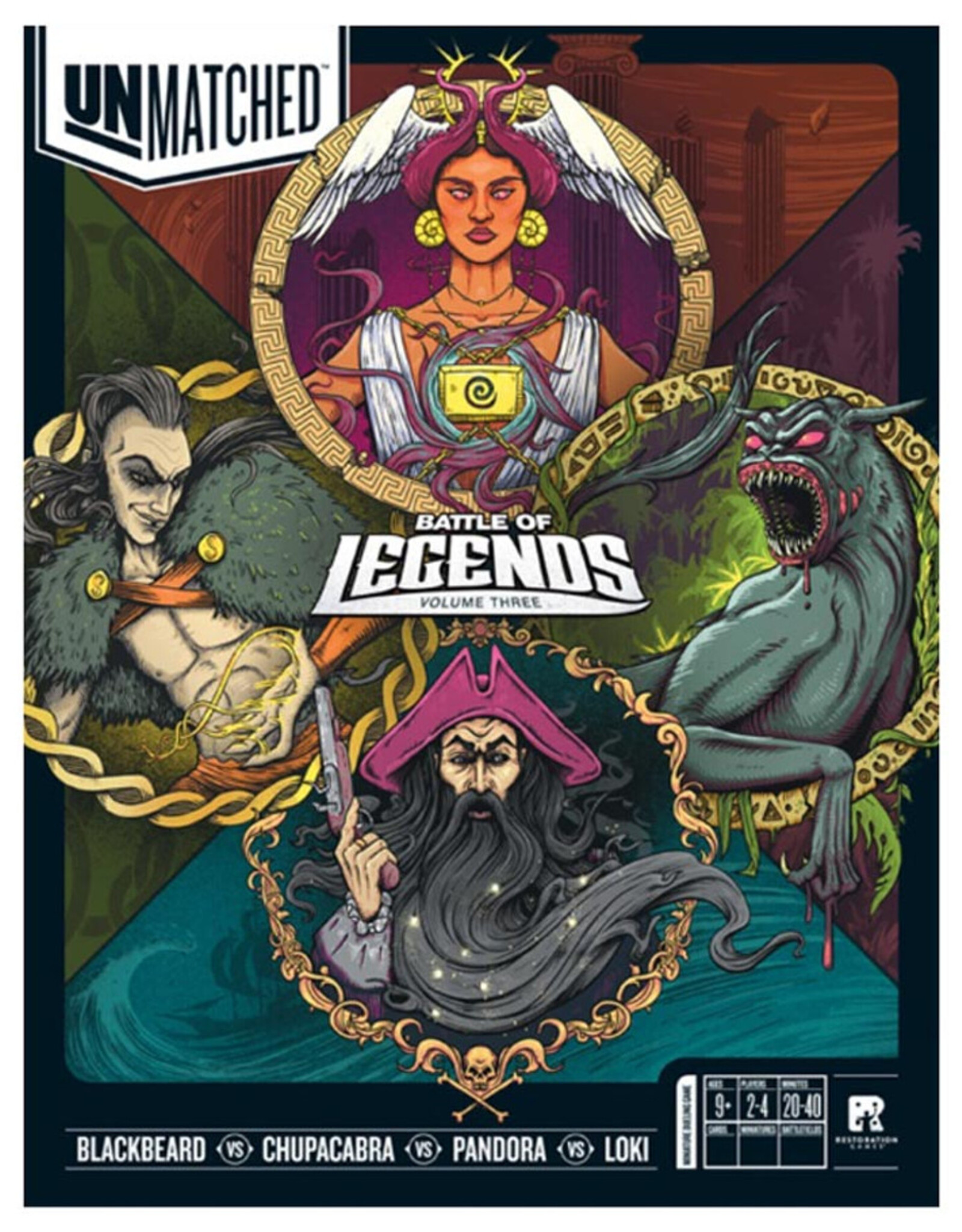 Restoration Games Unmatched: Battle of Legends Volume 3