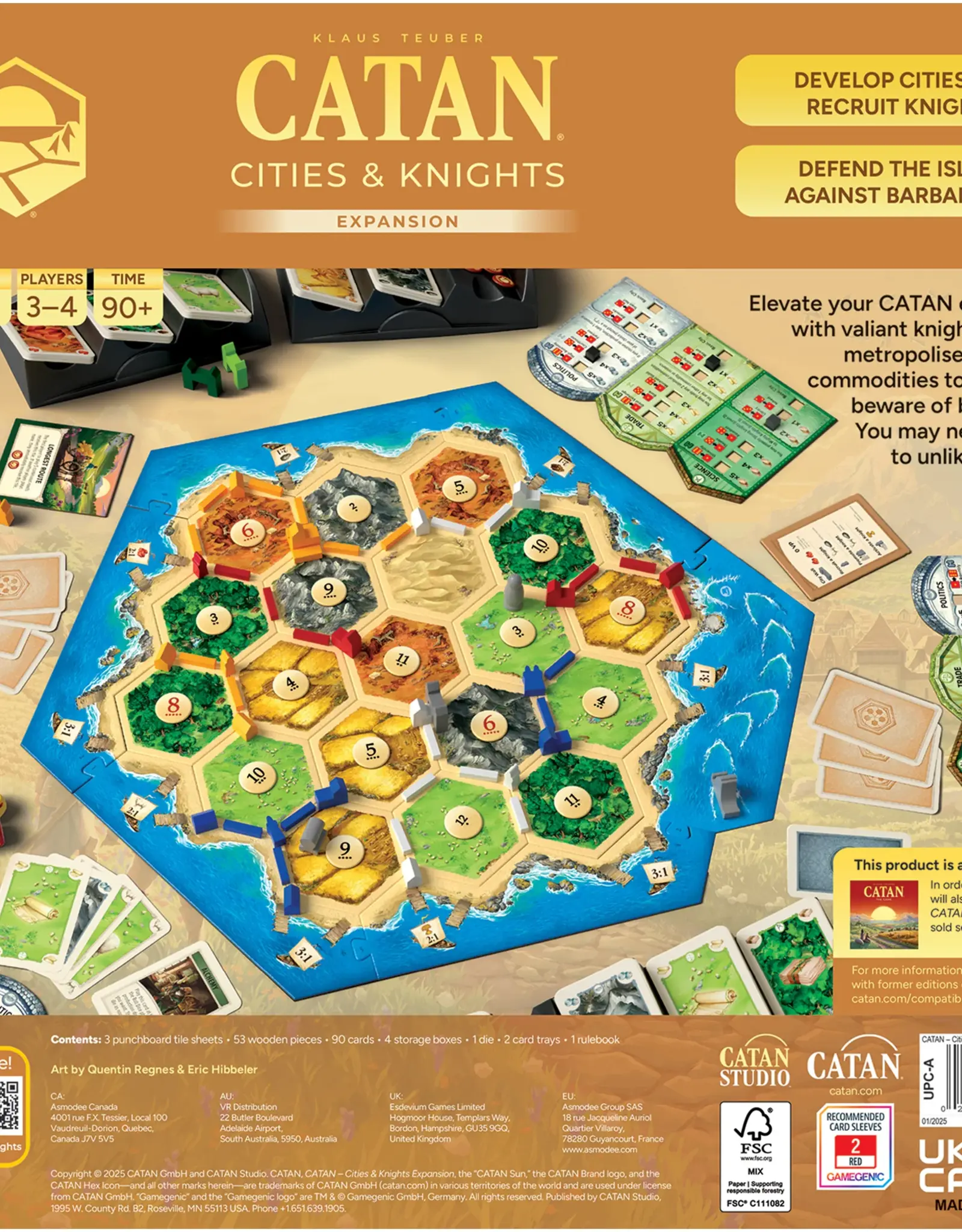 Catan Studio Catan 6th Cities & Knights Expansion (2025)