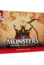 Wizards of the Coast D&D 5e Reference Cards - Monsters: Animals & NPCs [CR 0-5]