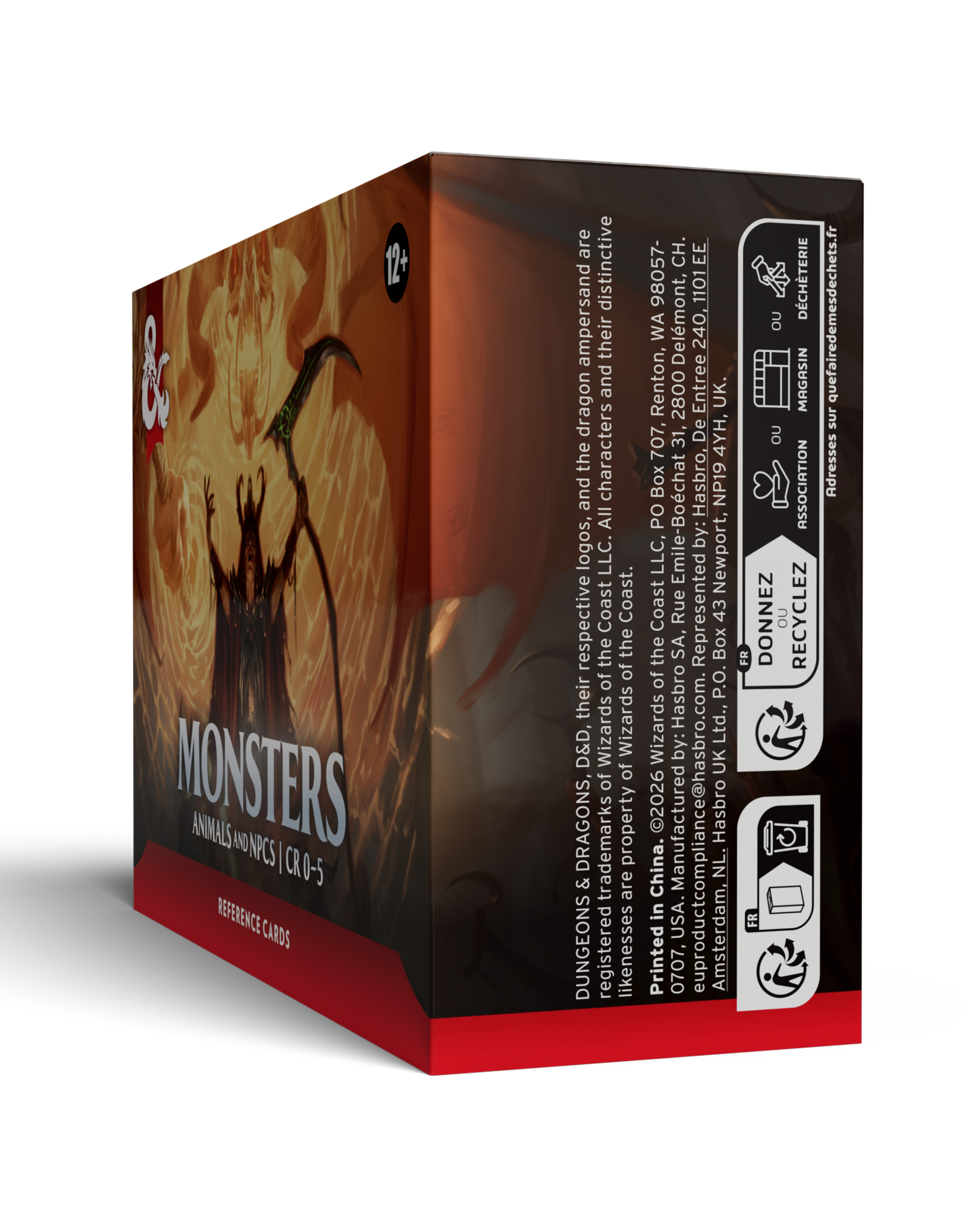Wizards of the Coast D&D 5e Reference Cards - Monsters: Animals & NPCs [CR 0-5]