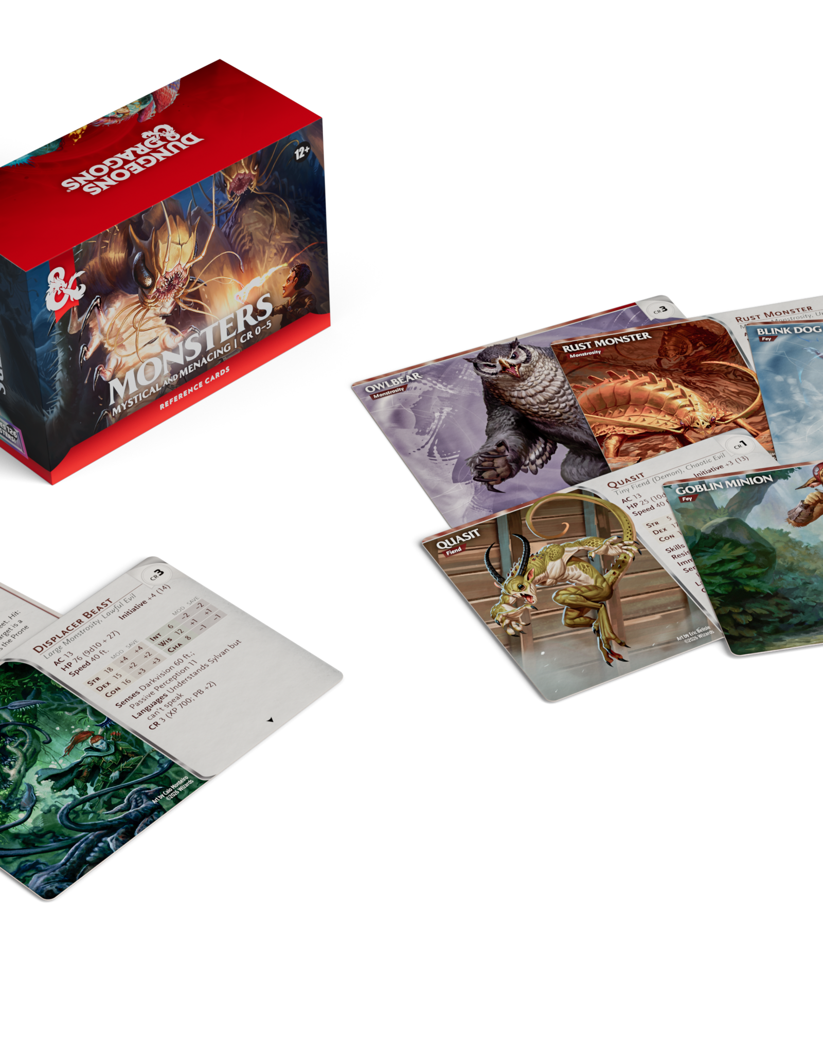 Wizards of the Coast D&D 5e Reference Cards - Monsters: Mystical & Menacing [CR 0-5]