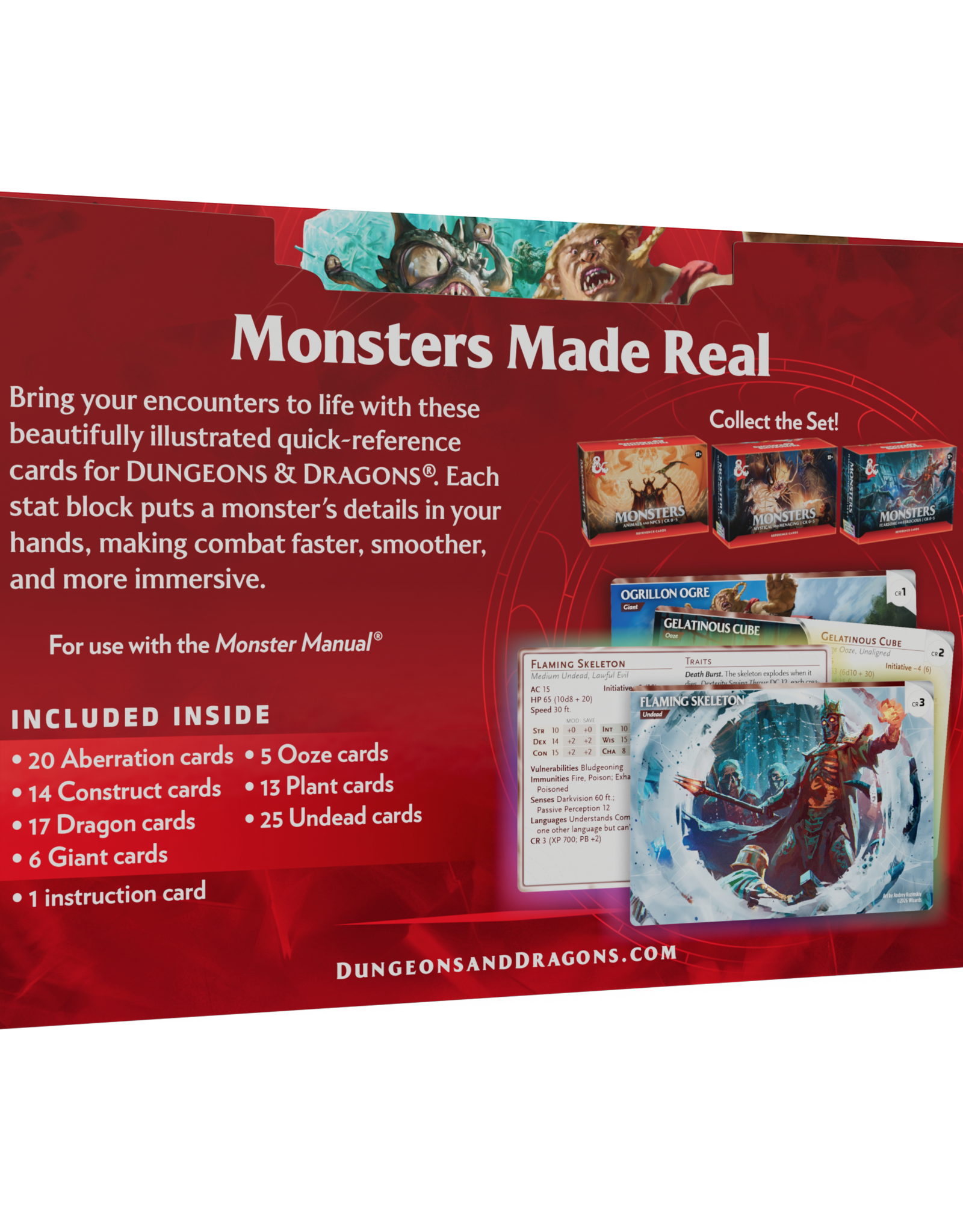 Wizards of the Coast D&D 5e Reference Cards - Monsters: Fearsome & Ferocious [CR 0-5]