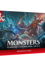 Wizards of the Coast D&D 5e Reference Cards - Monsters: Fearsome & Ferocious [CR 0-5]