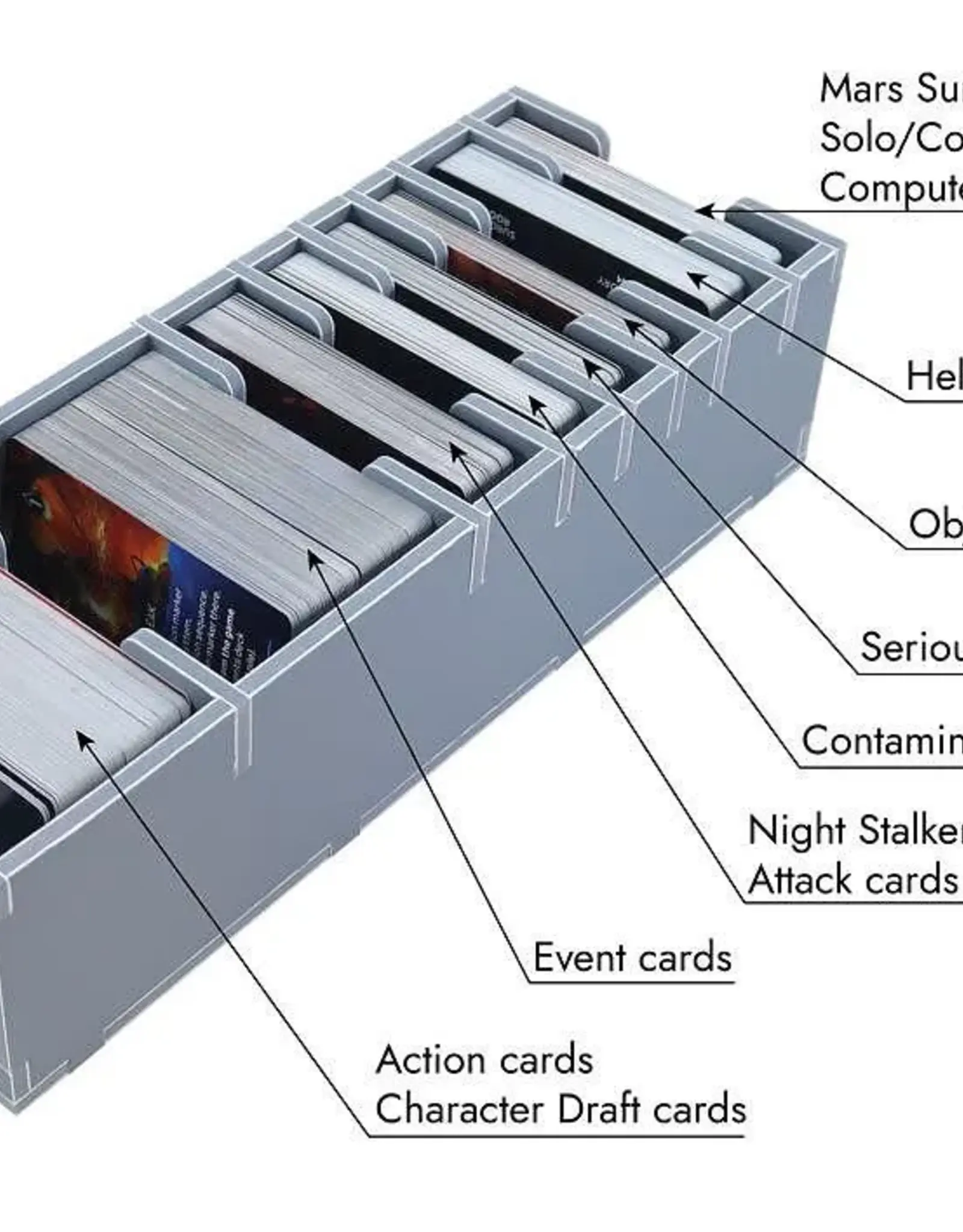 Folded Space Folded Space Box Insert: Nemesis Lockdown Game