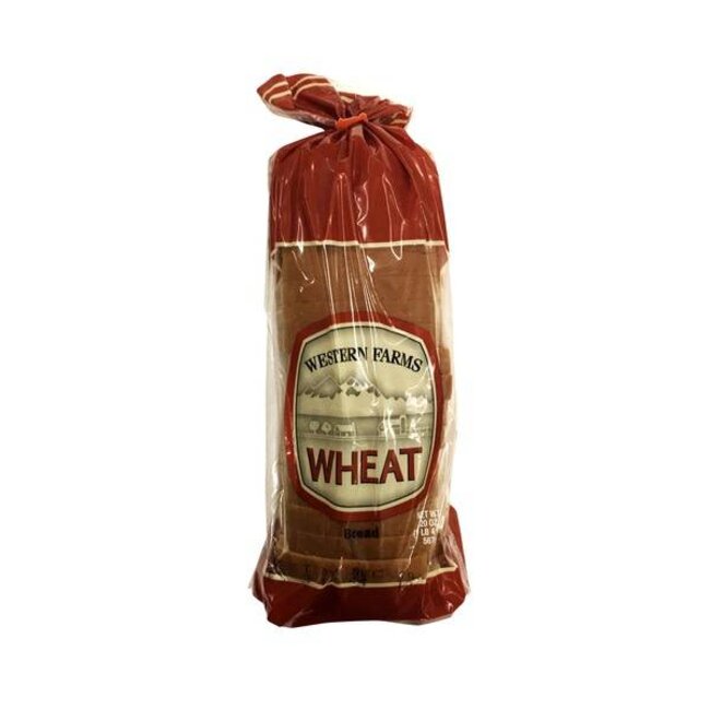 Western Farms Wheat Bread, 20 oz, 12 ct