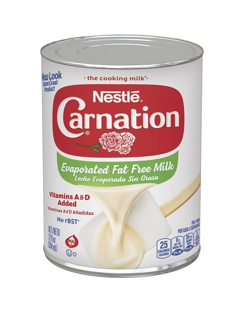 Carnation Carnation Evaporated Milk Fat Free, 12 oz, 24 ct Span Elite