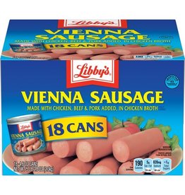 Libby's Libby's Vienna Sausage, 4.6 oz, 18 ct
