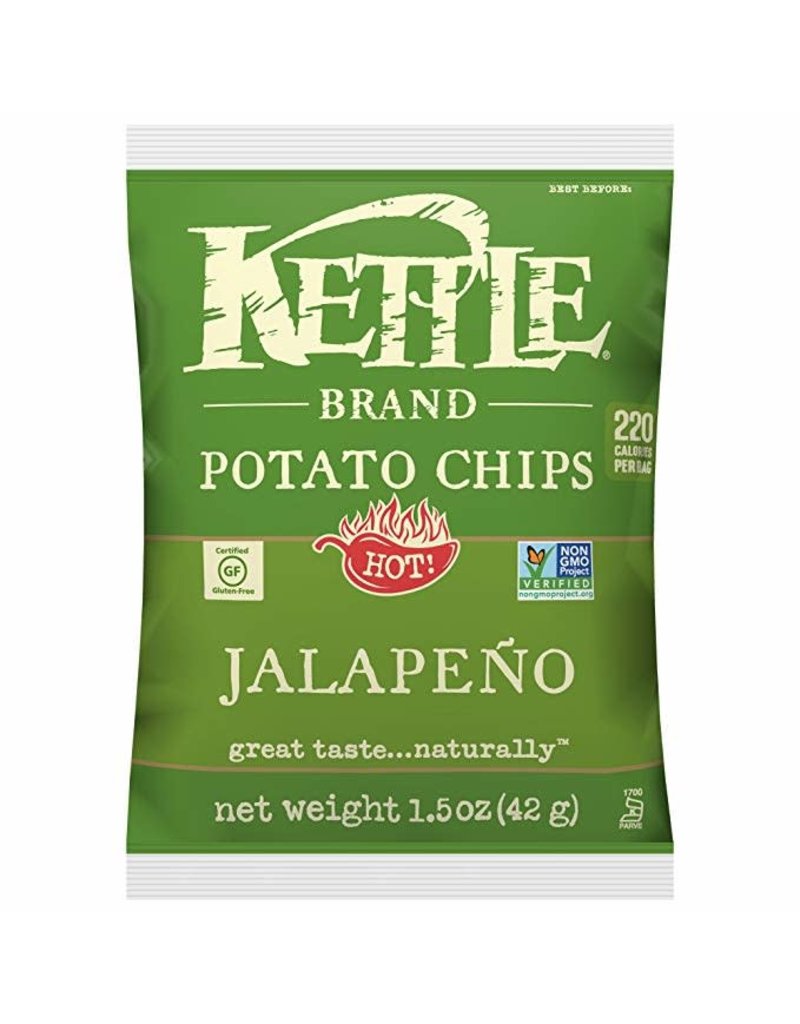 Kettle Jalapeno Chips, 1.5 oz, 24 ct - Span Elite