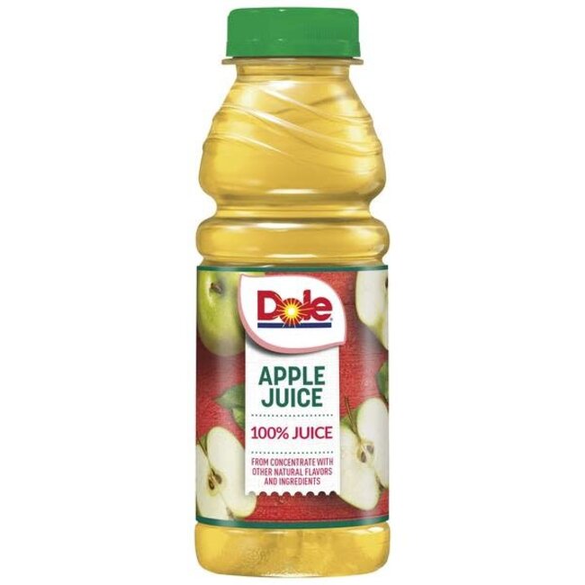 Dole Apple Juice 100%, 15.25 oz, 12 ct
