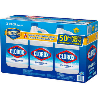 Clorox Clorox Liquid Concentrated Bleach, 121 oz, 3 ct