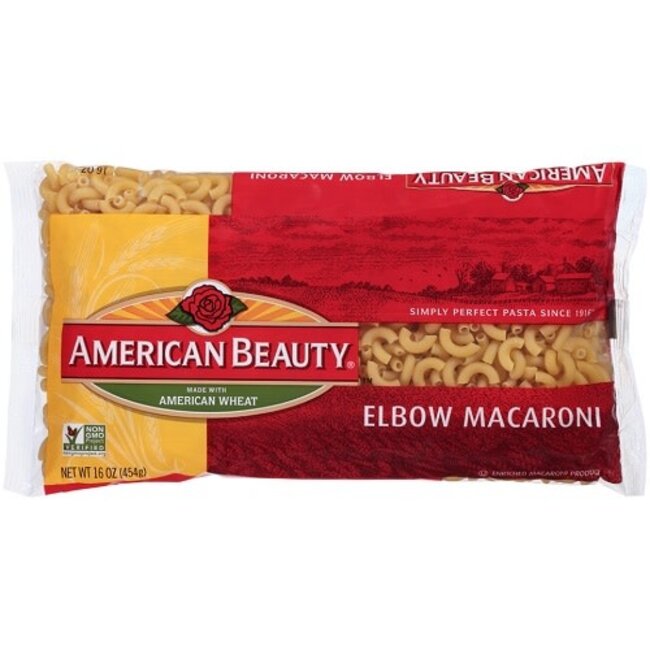 American Beauty Elbow Roni Pasta, 16 oz, 24 ct