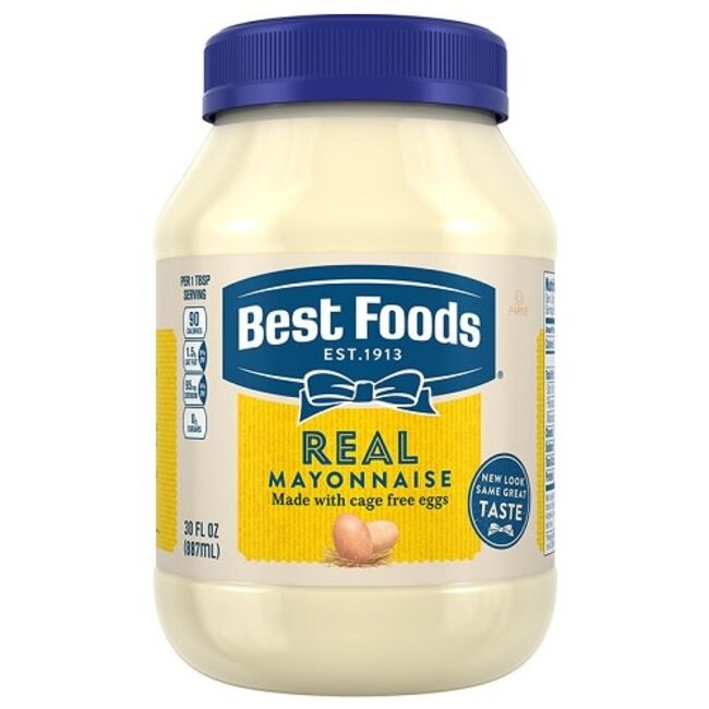 Best Foods Mayo Real, 30 oz, 15 ct