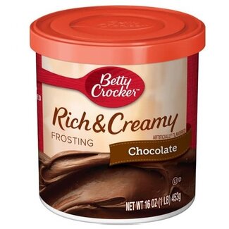 Betty Crocker Betty Crocker Frosting Chocolate Rich & Creamy, 16 oz, 8 ct