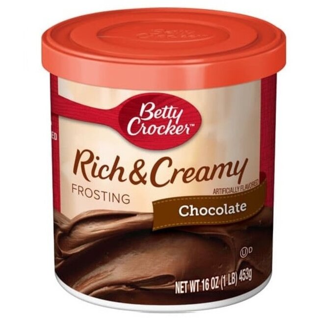 Betty Crocker Frosting Chocolate Rich & Creamy, 16 oz, 8 ct