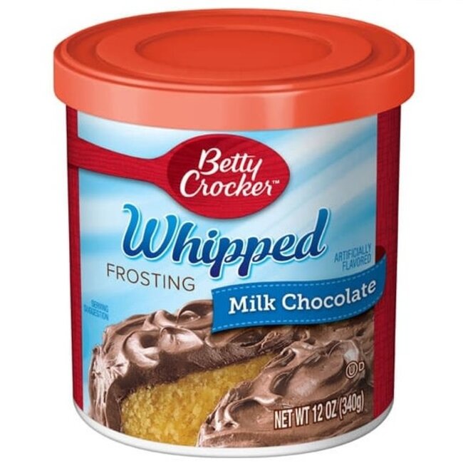 Betty Crocker Frosting Whipped Milk Chocolate, 12 oz, 8 ct