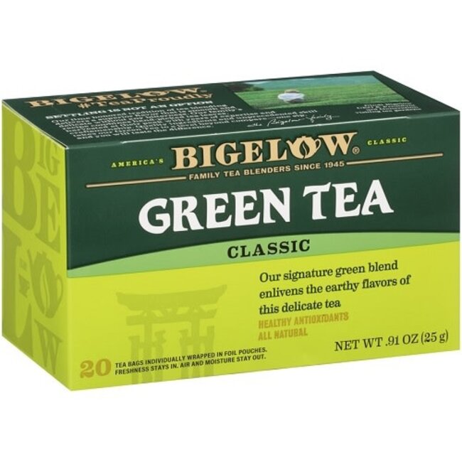Bigelow Tea Bags Green Tea, 20 ct, (Pack of 6)
