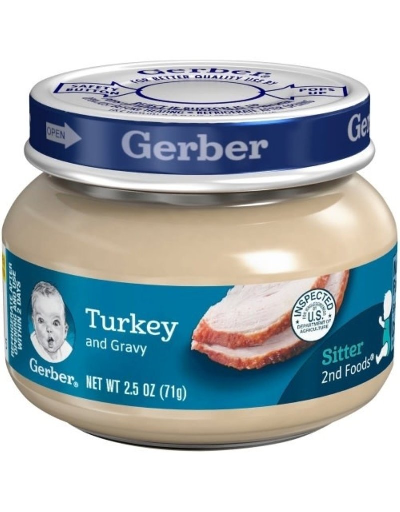 Gerber Gerber 2nd Foods Turkey and Gravy, 2.5 oz - Span Elite