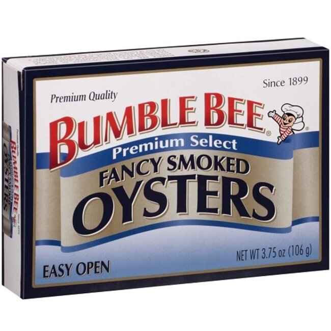 Bumble Bee Oysters Smoked Fancy, 3.75 oz, 18 ct