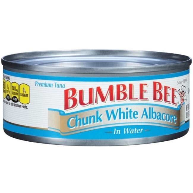 Bumble Bee Tuna Chunk White In Water, 5 oz, 24 ct