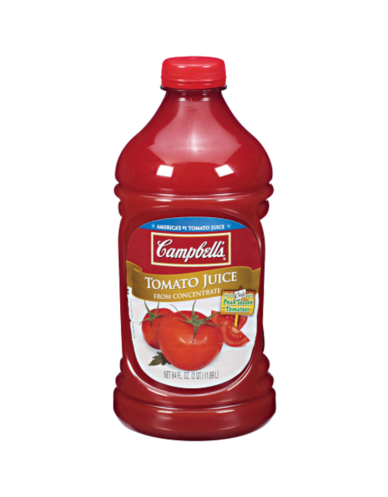 Campbell's Campbell's Tomato Juice Bottle Plastic, 64 oz, 6 ct