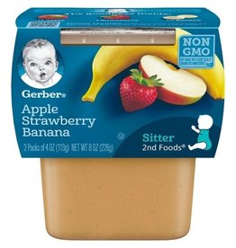 Gerber Gerber 2nd Apple Strawberry Banana, 8 oz