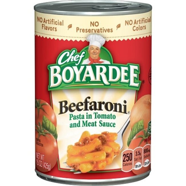 Chef Boyardee Beefaroni, 15 oz, 24 ct