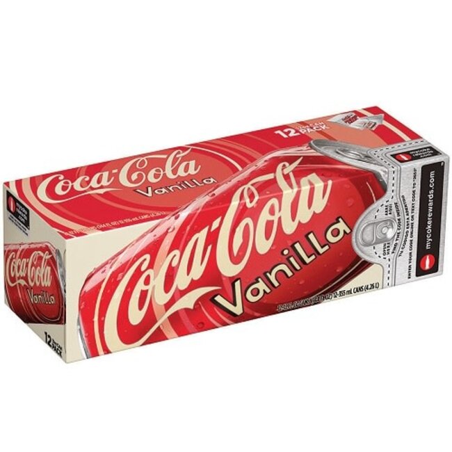 Coke Vanilla, 12 oz, 2-12 ct