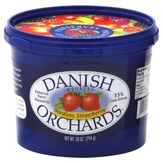 Danish Orchard Danish Orchard Strawberry Seedless Spread, 28 oz, 12 ct