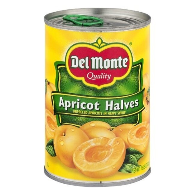 Del Monte Apricot Halves, 15.25 oz, 12 ct
