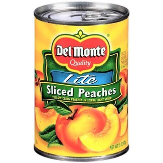 Del Monte Del Monte Peaches Sliced Lite, 14.25 oz, 12 ct