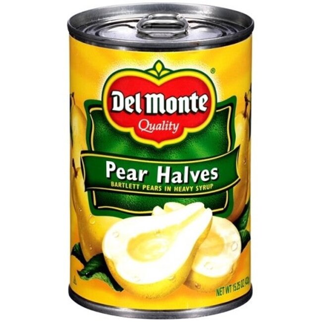 Del Monte Pear Halves Heavy Syrup, 15.25 oz